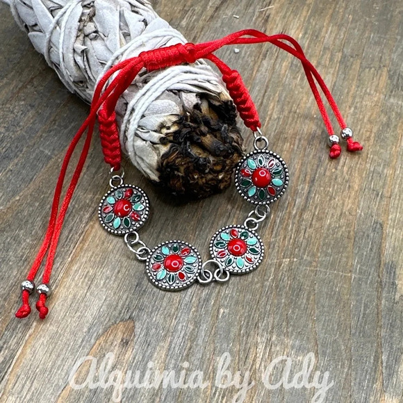 Alquimia by Ady Red and Silver Bracelet - Picture 1 of 3